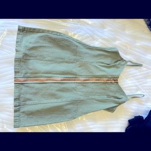 Denim green dress